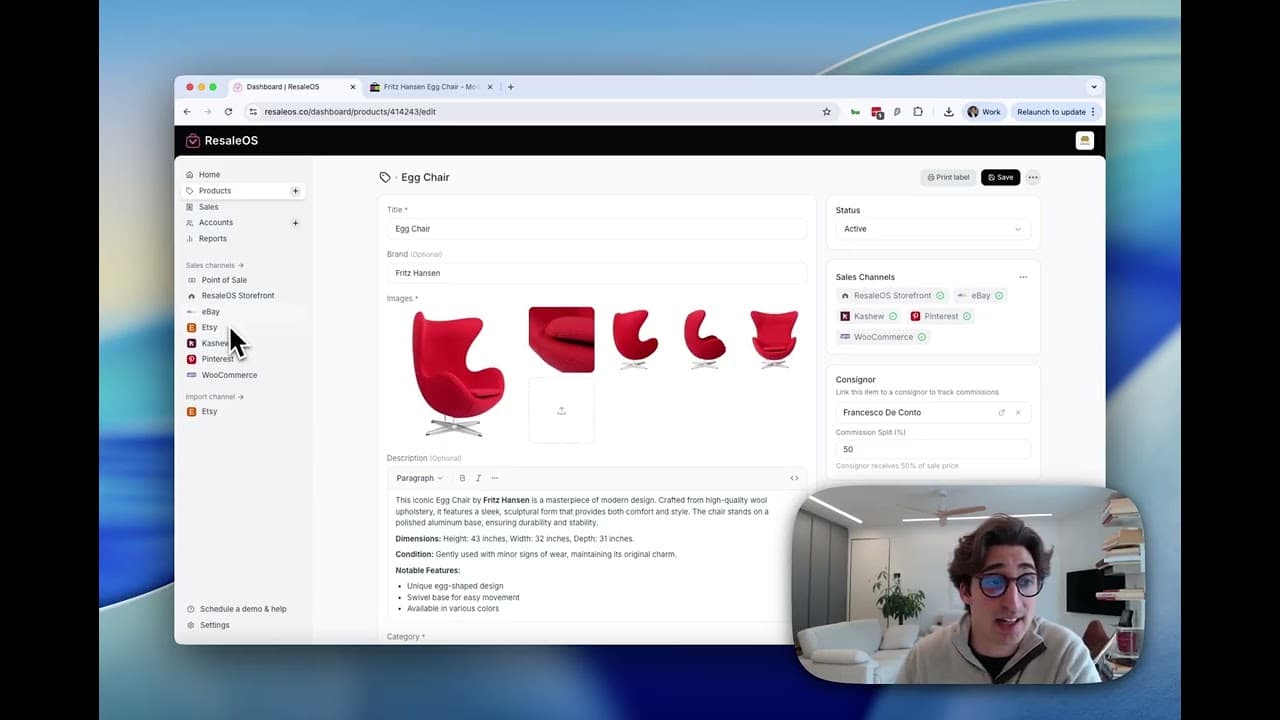 How to Crosslist Products on ResaleOS