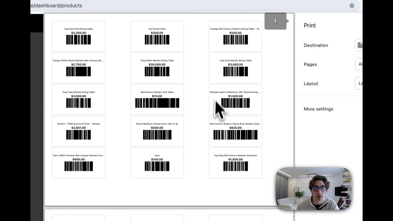 How to Print Product Labels in ResaleOS